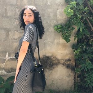 Furla Black Leather Bucket bag